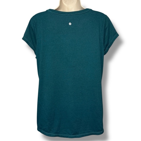 Xersion Women’s V-Neck Athletic Tee Teal Size Large - Picture 2 of 4